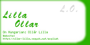 lilla ollar business card