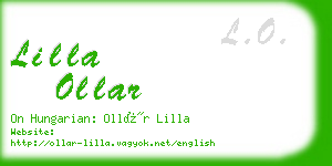 lilla ollar business card